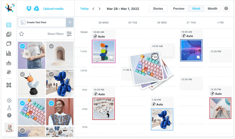 Social Media Management Tool Later Screenshot