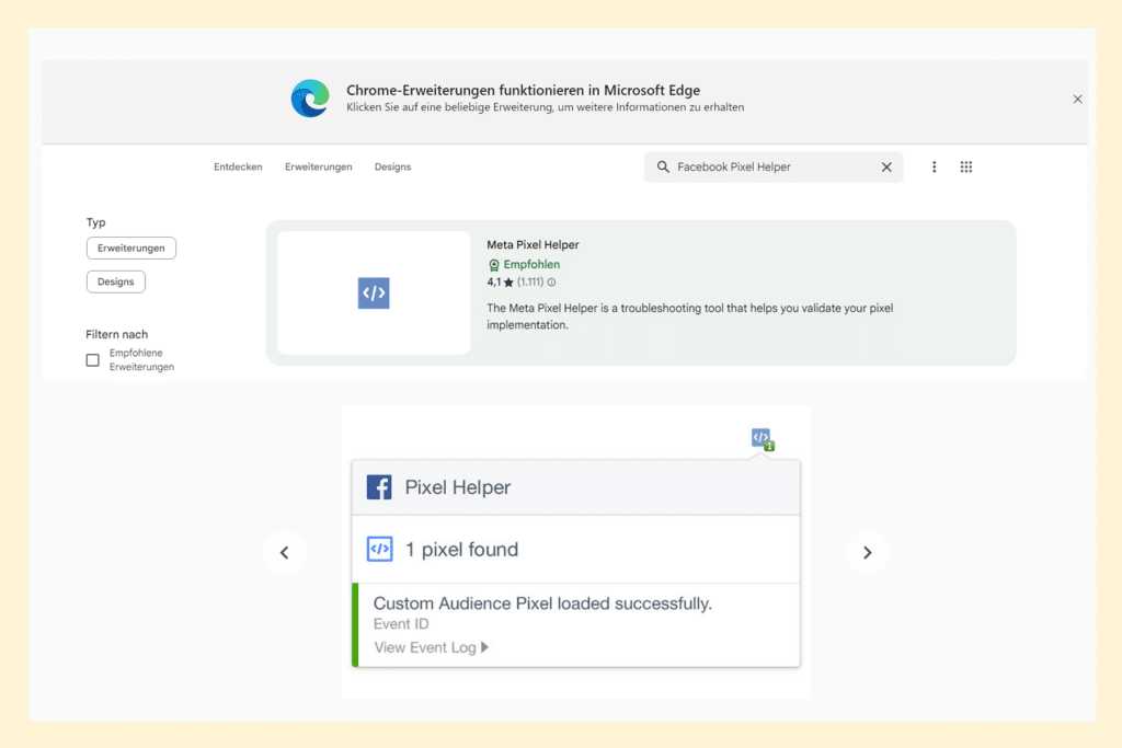 Facebook Pixel ; meta pixel helper
