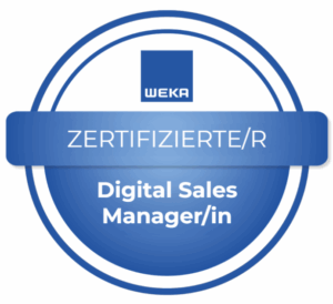 Digital Badge der Social Media Akademie: zertifizierter Digital Sales Manager
