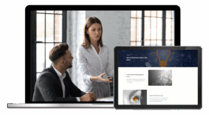 Lernplattform und beispielhafte Vorlesung des Lehrgangs Fit for Sales