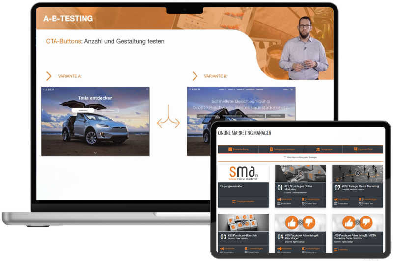 Lernplattform & Vorlesung: Online Marketing