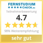 Fernstudiumcheck Teilnehmerbewertung 4.7
